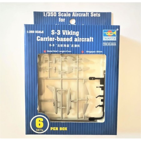 TRUMPETER AIRCRAFT SETS 1:350 Scale Tru06226 S-3 VIKING CARRIER-BASED AIRCRAFT