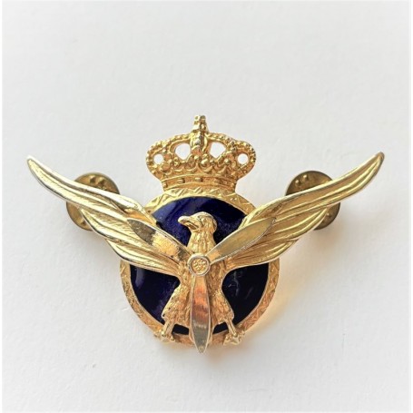 SPANISH CIVIL PILOT BADGE WITH BUTTERFLY CLASPS (E-137)
