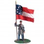 BRITAIN ACW AMERICAN CIVIL WAR 1:32 31132 SOUTHERN CSA INFANTRY COLOR SERGEANT AT REST, FIRST NATIONAL COLORS Nº 1