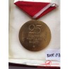 BULGARIAN MEDAL FOR 25th ANNIVERSARY OF PEOPLE’S RULE.  With original Case.