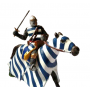 JEAN DE JOINVILLE FRENCH KNIGHT OF THE CRUSADE OF TUNISIA 13th century MEDIEVAL MOUNTED KNIGHTS OF THE CRUSADES 1:32 ALTAYA