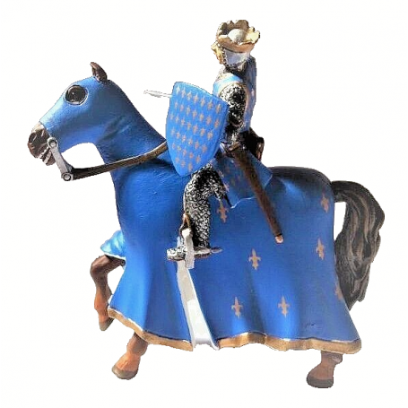 CRUSADER KING LOUIS IX, 13th Century 1:32 ALTAYA MEDIEVAL MOUNTED KNIGHTS OF THE CRUSADES FRONTLINE LEAD SOLDIERS