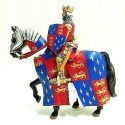 ENGLISH KNIGHT, KING EDWARD III OF ENGLAND, 14th. CENTURY ALTAYA FRONTLINE 1:32 MEDIEVAL MOUNTED KNIGHTS OF THE MIDDLE AGES