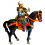 CRUSADER, 12th. CENTURY. SCALE 1:32. ALTAYA FRONTLINE. MEDIEVAL MOUNTED KNIGHTS OF THE MIDDLE AGES