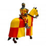 ENGLISH KNIGHT, BARON AUDREY DE VERE, 12th. CENTURY ALTAYA FRONTLINE 1:32 MEDIEVAL MOUNTED KNIGHTS OF THE MIDDLE AGES